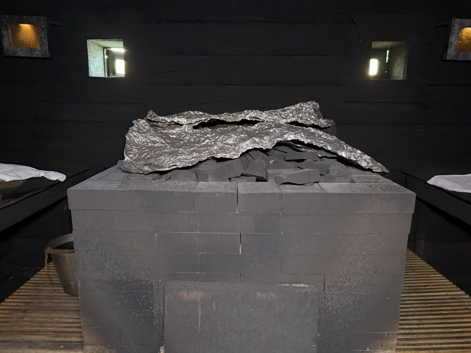 Печь в бане по-черному