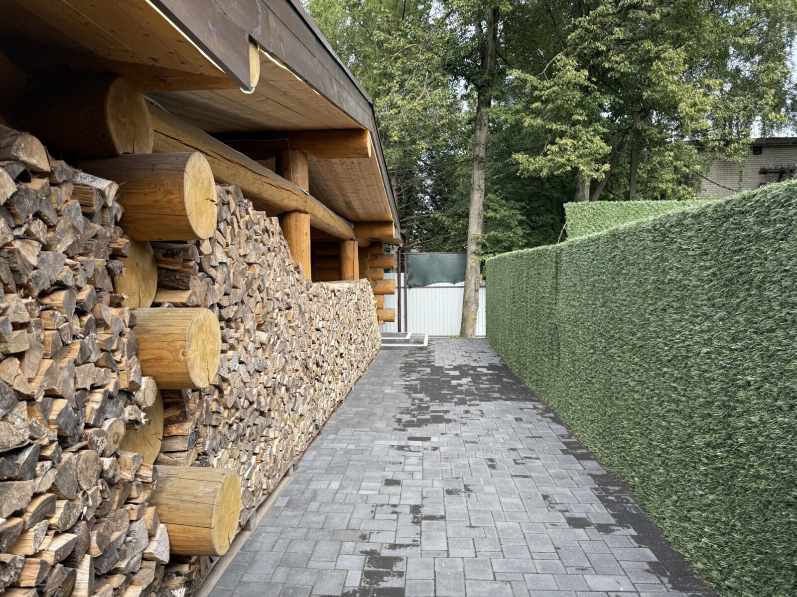 Территория вокруг бани