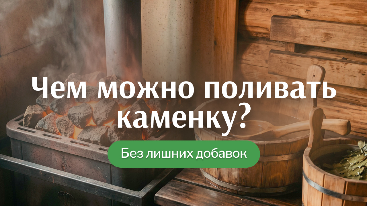 Чем можно поливать каменку в бане, а чем точно не стоит