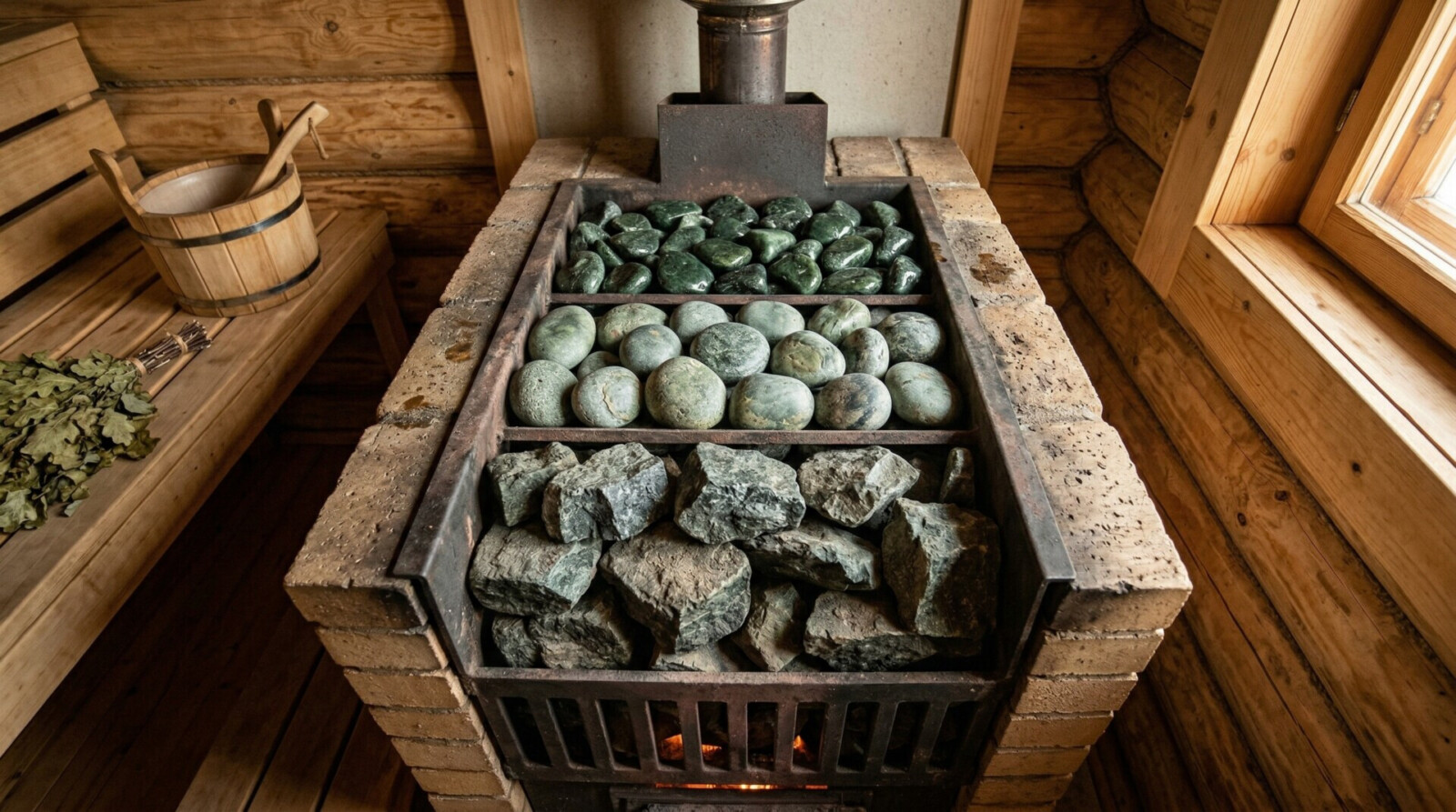 Какие камни заложены у меня в печи