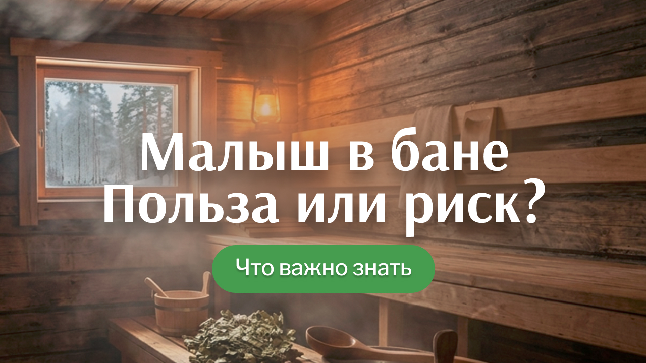 Можно ли грудничкам в баню и с какого возраста