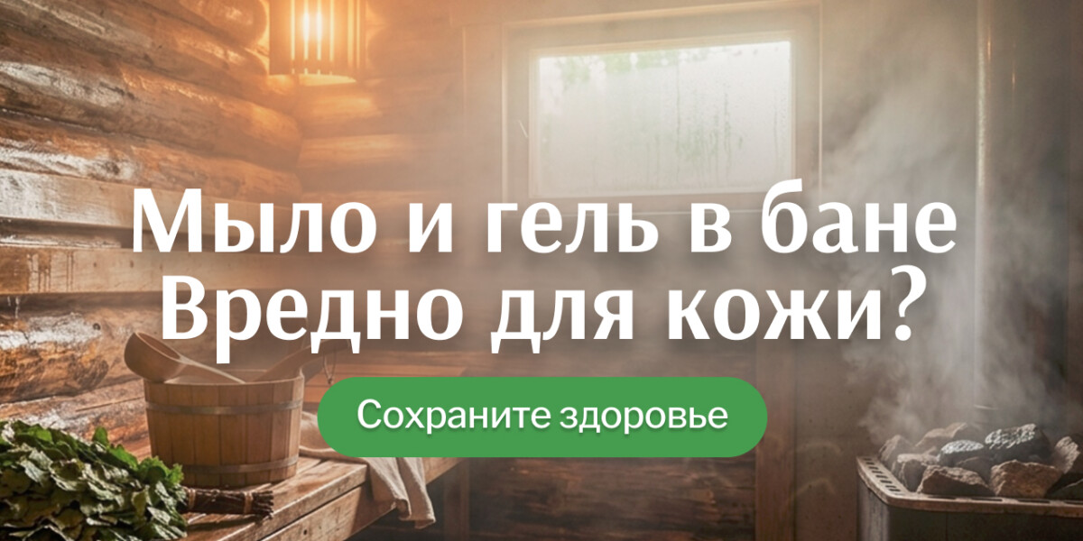 Почему не стоит мыться гелями в бане (особенно после первого захода)