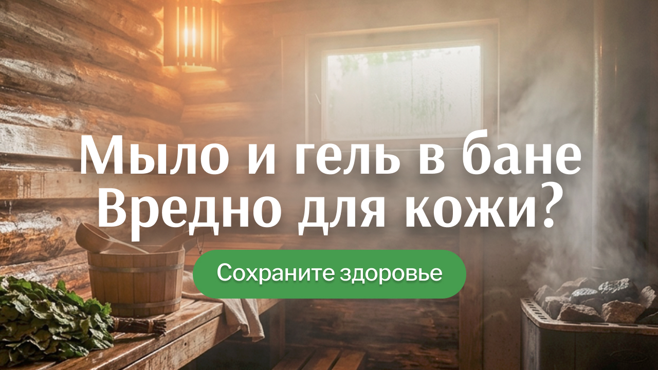 Почему не стоит мыться гелями в бане (особенно после первого захода)
