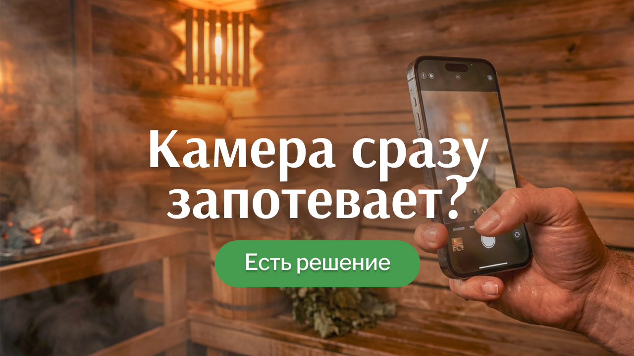 Как сделать, чтобы камера не запотевала в бане: проверенный приём