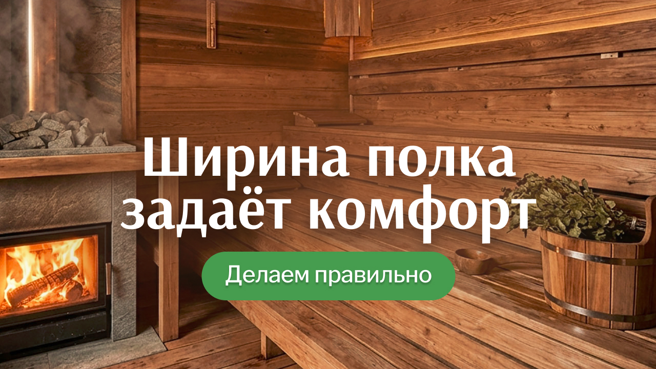 Идеальная ширина полка в бане: сколько делать на самом деле