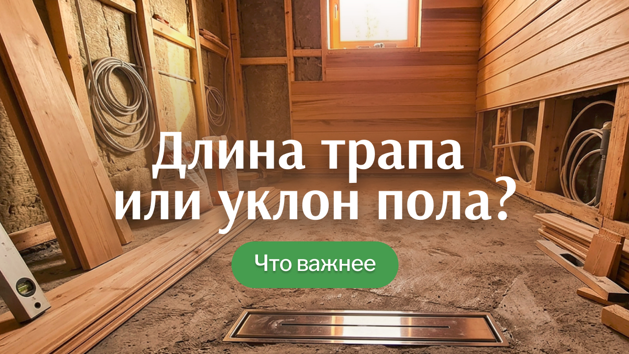 Какой сливной трап делать в бане и сколько их вообще нужно