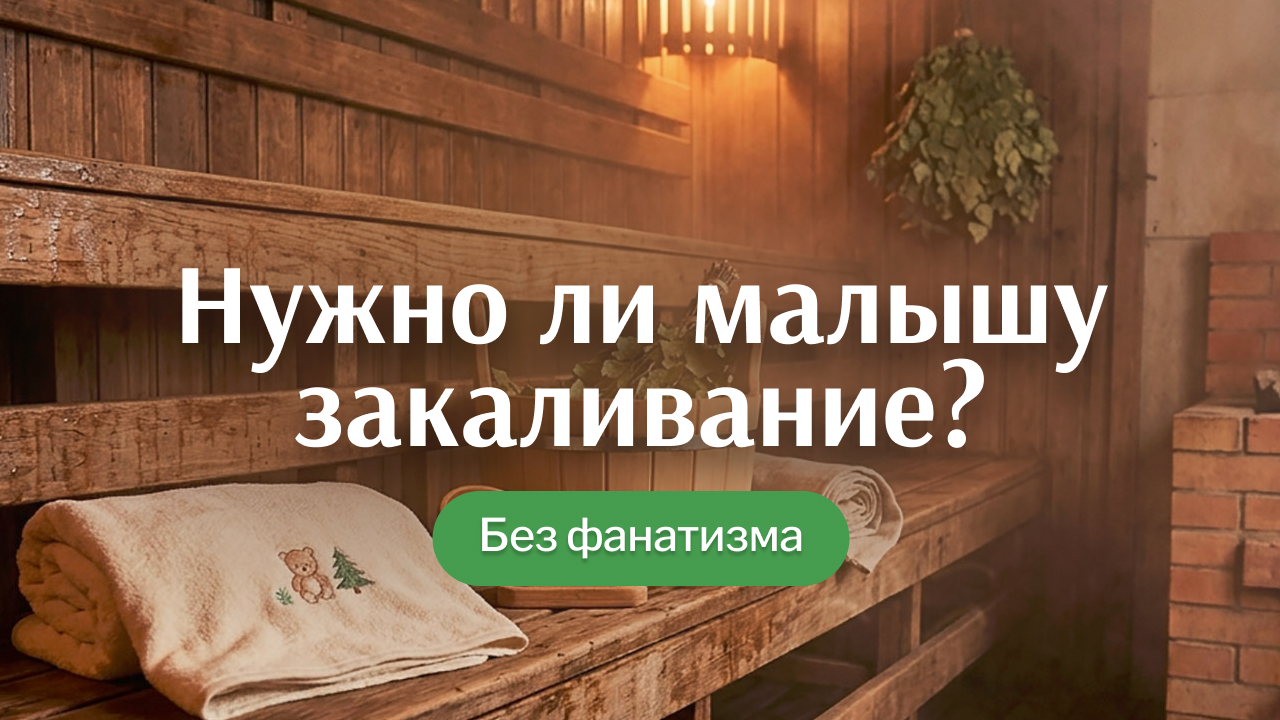Нужно ли закалять грудничков в бане?