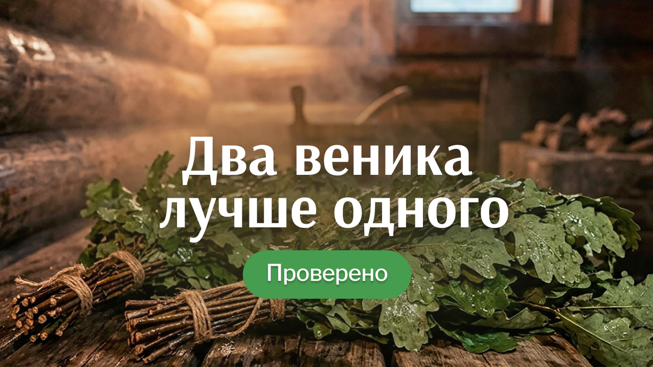 Ошибка 90% людей в бане: почему нужно брать два веника