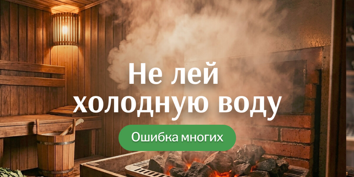 Почему нельзя лить холодную воду на каменку: советы опытных банщиков