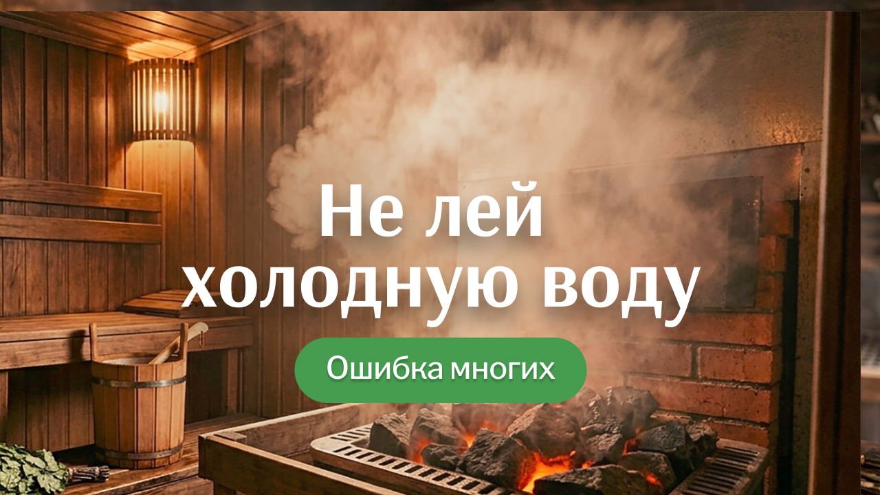 Почему нельзя лить холодную воду на каменку: советы опытных банщиков
