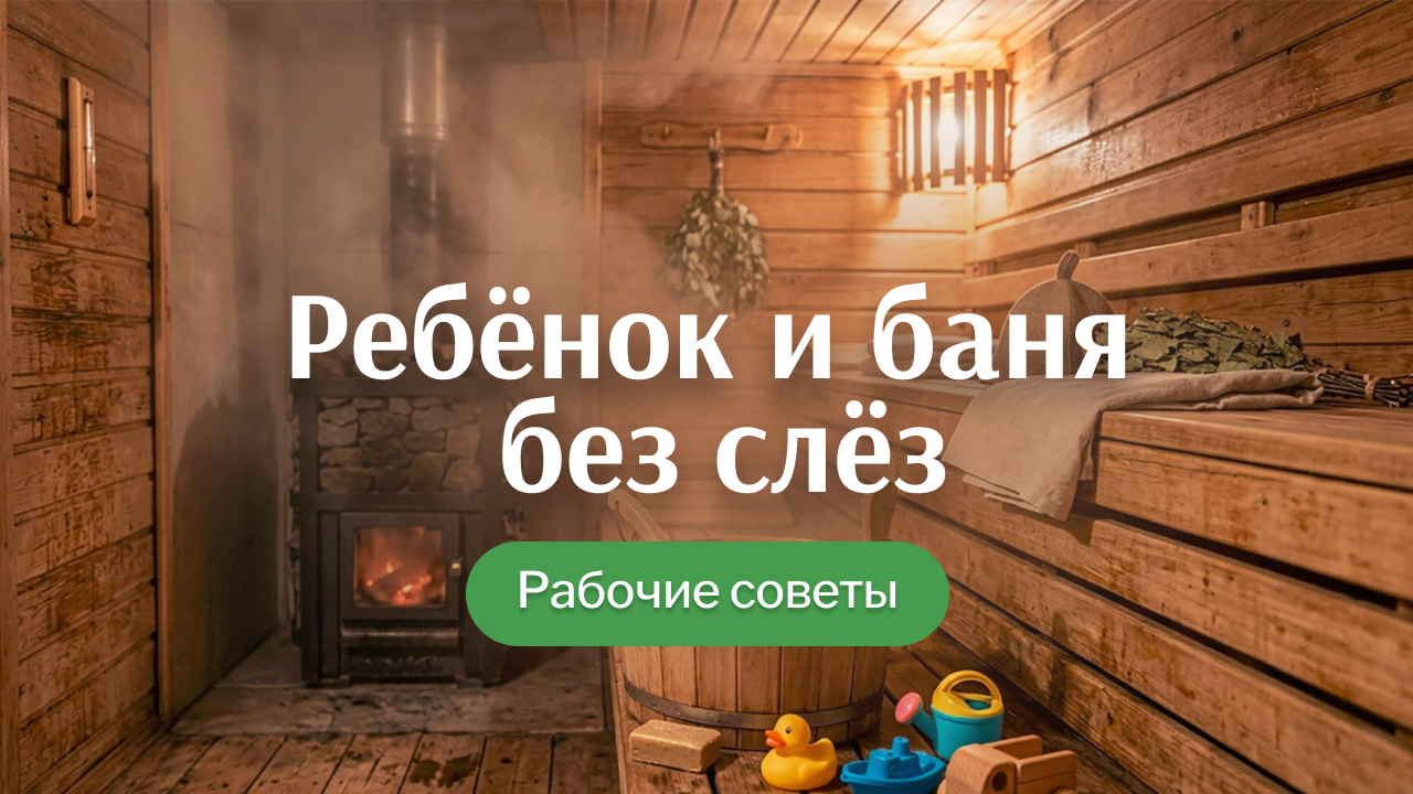 Как ребёнку полюбить баню с детства: рекомендации для родителей